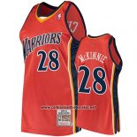 Camiseta Golden State Warriors Alfonzo Mckinnie 2009-10 Hardwood Classics Naranja