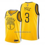 Camiseta Golden State Warriors Jordan Poole #3 Earned Amarillo