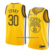Camiseta Golden State Warriors Stephen Curry #30 Earned 2018-19 Amarillo