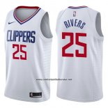 Camiseta Los Angeles Clippers Austin Rivers #25 Association 2017-18 Blanco