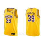 Camiseta Los Angeles Lakers Dwight Howard #39 75th Anniversary 2021-22 Amarillo