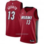 Camiseta Miami Heat Bam Adebayo #13 Statement 2020-21 Rojo