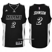 Camiseta Miami Heat Joe Johnson #2 Negro