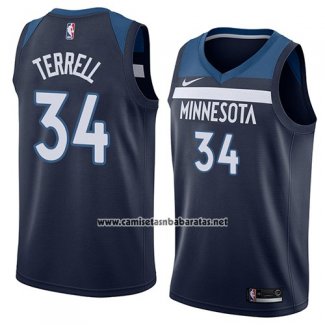 Camiseta Minnesota Timberwolves Jared Terrell #34 Icon 2018 Azul