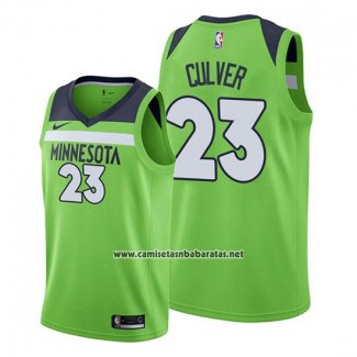 Camiseta Minnesota Timberwolves Jarrett Culver #23 Statement 2019-20 Verde