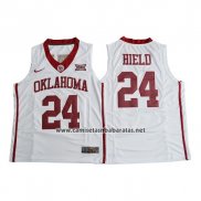 Camiseta NCAA Oklahoma State Buddy Hield #24 Blanco