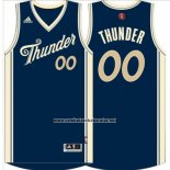 Camiseta Navidad 2015 Oklahoma City Thunder Adidas Personalizada Azul