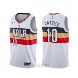 Camiseta New Orleans Pelicans Tim Frazier #10 Earned Blanco