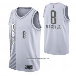 Camiseta Oklahoma City Thunder Paul Watson JR. #8 Ciudad 2021-22 Blanco