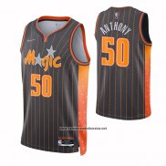 Camiseta Orlando Magic Cole Anthony #50 Ciudad 2021-22 Marron