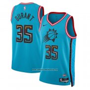 Camiseta Phoenix Suns Kevin Durant #35 Ciudad 2022-23 Azul