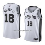 Camiseta San Antonio Spurs Lonnie Walker Iv #18 Association 2018 Blanco