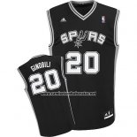 Camiseta San Antonio Spurs Manu Ginobili #20 Negro