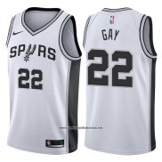 Camiseta San Antonio Spurs Rudy Gay #22 2017-18 Blanco