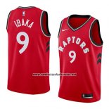 Camiseta Toronto Raptors Serge Ibaka #9 Icon 2018 Rojo