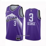 Camiseta Utah Jazz Keyonte George #3 Ciudad 2023-24 Violeta