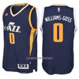 Camiseta Utah Jazz Nigel Williams-Goss #0 Road Azul