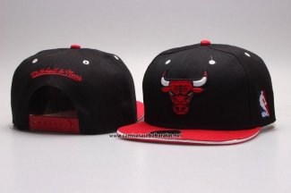 Gorra Chicago Bulls Snapbacks Negro Rojo