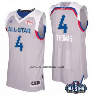 Camiseta All Star 2017 Boston Celtics Isaiah Thomas #4 Gris