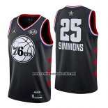 Camiseta All Star 2019 Philadelphia 76ers Ben Simmons #25 Negro