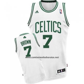 Camiseta Boston Celtics Jaylen Brown #7 Blanco