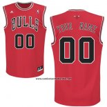 Camiseta Chicago Bulls Adidas Personalizada Rojo