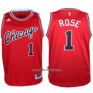Camiseta Chicago Bulls Derrick Rose #1 Retro Rojo