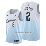 Camiseta Cleveland Cavaliers Collin Sexton #2 Earned Azul