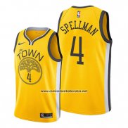 Camiseta Golden State Warriors Omari Spellman #4 Earned Amarillo