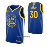 Camiseta Golden State Warriors Stephen Curry #30 Icon 2022 NBA Finals Azul