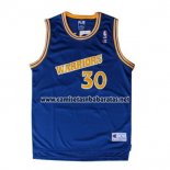 Camiseta Golden State Warriors Stephen Curry #30 Retro Azul