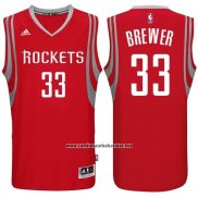Camiseta Houston Rockets Corey Brewer #33 Rojo