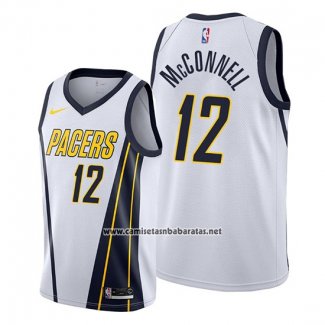 Camiseta Indiana Pacers T.j. Mcconnell #12 Earned Blanco