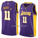 Camiseta Los Angeles Lakers Joel Berry Ii #11 Statement 2018 Violeta