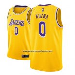 Camiseta Los Angeles Lakers Kyle Kuzma #0 Icon 2018 Oro