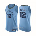 Camiseta Memphis Grizzlies Ja Morant #12 Statement Autentico 2021-22 Azul