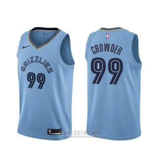Camiseta Memphis Grizzlies Jae Crowder #99 Statement Azul
