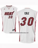 Camiseta Miami Heat Norris Cole #30 Blanco