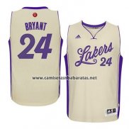 Camiseta Navidad 2015 Los Angeles Lakers Kobe Bryant #24 Blanco