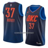 Camiseta Oklahoma City Thunder Kevin Hervey #37 Statement 2018 Azul