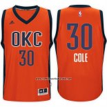 Camiseta Oklahoma City Thunder Norris Cole #30 Naranja