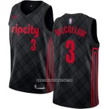 Camiseta Portland Trail Blazers C.J. McCollum #3 Ciudad Negro