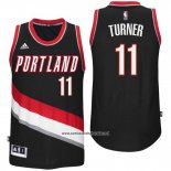 Camiseta Portland Trail Blazers Evan Turner #11 Negro