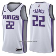 Camiseta Sacramento Kings Bruno Caboclo #22 Association 2017-18 Blanco