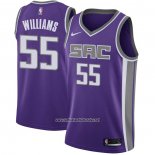 Camiseta Sacramento Kings Jason Williams #55 Icon 2020-21 Violeta