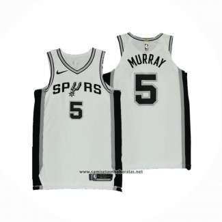Camiseta San Antonio Spurs Dejounte Murray #5 Association Autentico Blanco