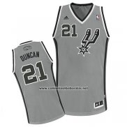 Camiseta San Antonio Spurs Tim Duncan #21 Gris