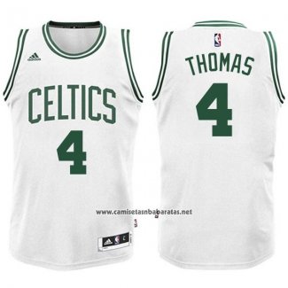 Camiseta Boston Celtics Isaiah Thomas #4 Blanco