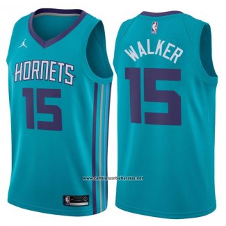 Camiseta Charlotte Hornets Kemba Walker #15 Icon 2017-18 Verde
