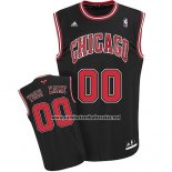 Camiseta Chicago Bulls Adidas Personalizada Negro